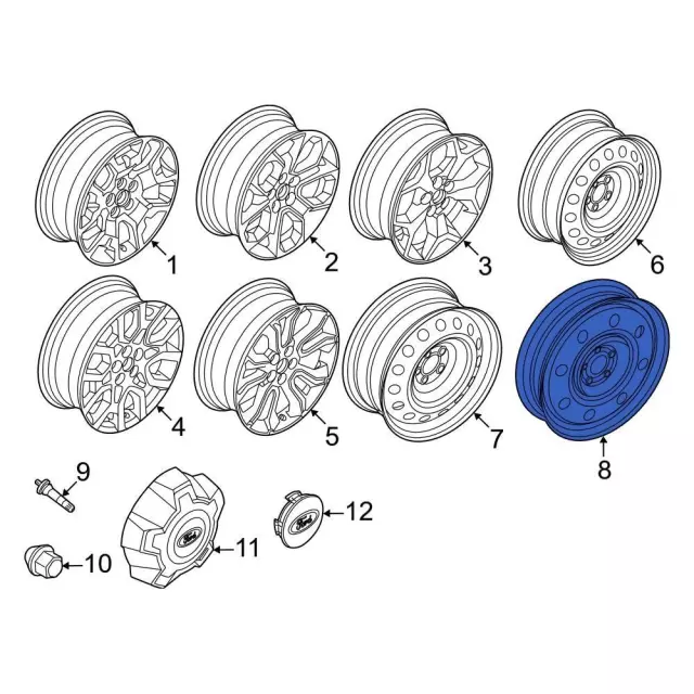 HP5Z1015A - : Wheel Assembly for Ford: Maverick Image