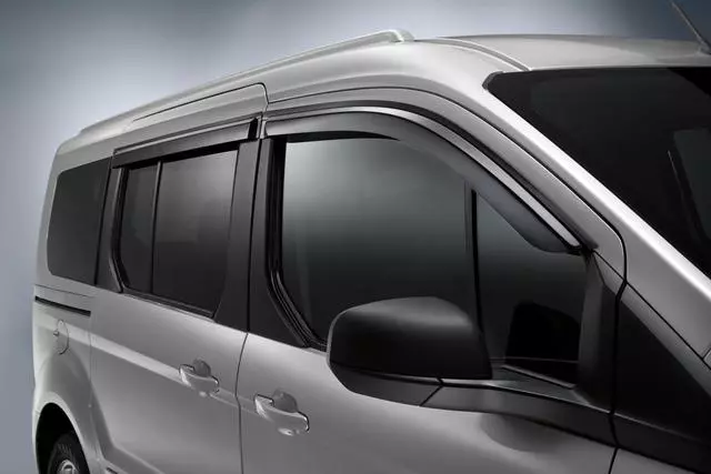 VGT1Z18246A - Exterior: Side Window Deflectors - 4 Piece - Swb Wagon for Ford: Transit Connect Image