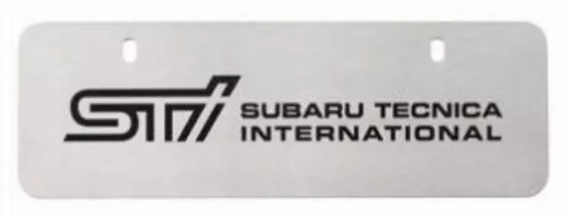 SOA342L132 - Exterior: 2008-2021 Subaru Marque Plate Stainless (Sti) for Subaru: BRZ, Crosstrek, Forester, Impreza, Legacy, Outback, WRX Image
