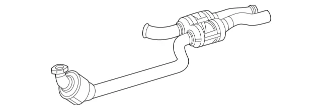 2044902719 - : Exhaust Pipe for Mercedes-Benz Image