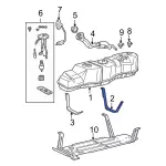 F6TZ9092AB - Fuel System: Fuel Tank Strap for Ford: F-150, F-250, F-250 HD, F-350, F-Super Duty Image