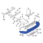 MB5Z17K835AB - : Bumper Cover for Ford: Explorer Image