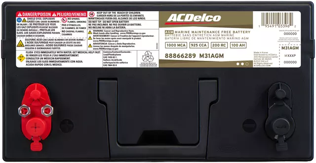 Vehicle Battery - ACDelco (M31AGM)