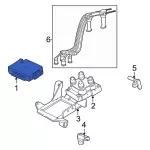 2U7Z12A650GSA - Engine: Engine Control Module (ECM) for Ford Image