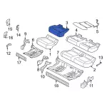 ML3Z1663840B - Body: Seat Cushion Pad for Ford: F-150, F-150 Lightning, F-250 Super Duty, F-350 Super Duty, F-450 Super Duty Image