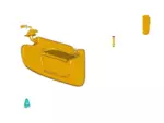 HS7Z5404105KE - : Visor Assembly Sun for Ford Image