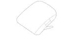 22397056078U46 - Body: Headrest, Center for Mercedes-Benz Image