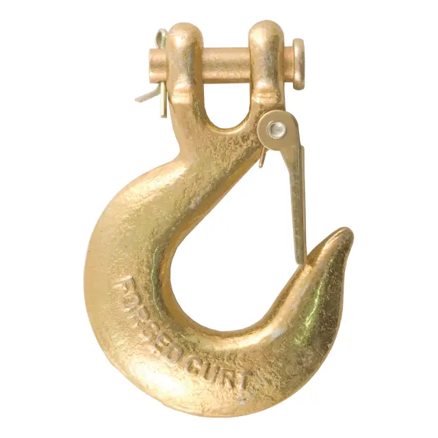 81960 - : 3/8" Safety Latch Clevis Hook (24,000 lbs, 7/16" Pin) for CURT Image