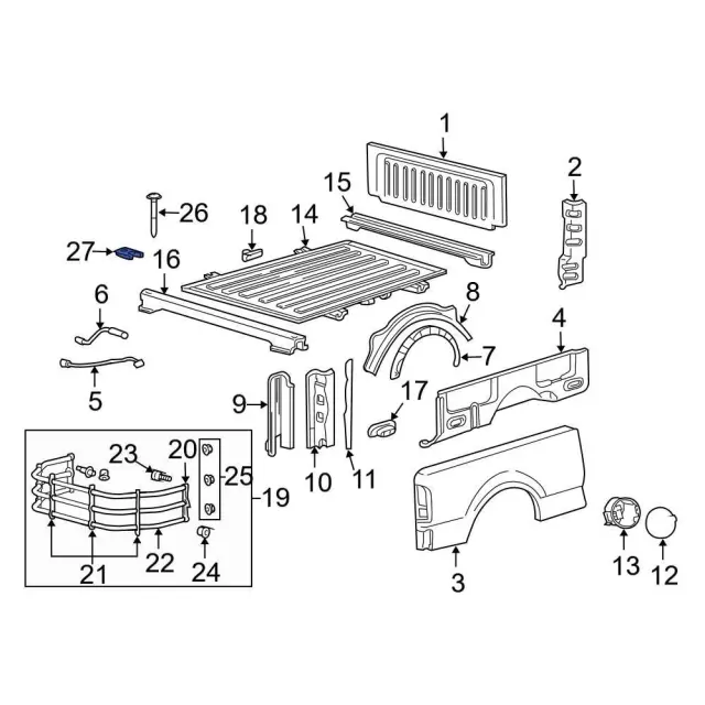 Mount Bolt Nut - Ford (W712174-S307)