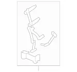 2218300733 - Heating and Ventilation: Control Lever for Mercedes-Benz Image