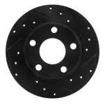 63373022R - : DFC Brake Rotor - Drilled and Slotted - Black for DYNAMIC FRICTION Image