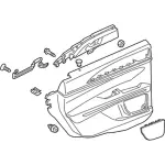 HP5Z5427406BB - Body: Door Trim Panel for Lincoln: MKZ Image