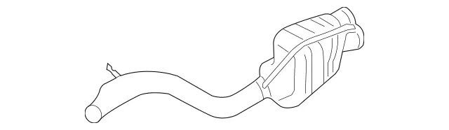 2304902721 - Exhaust: Muffler &amp; Pipe for Mercedes-Benz Image