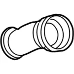 XC3Z9F843AA - Engine: Intake Tube for Ford: Excursion, F-250 Super Duty, F-350 Super Duty, F-450 Super Duty, F-550 Super Duty Image