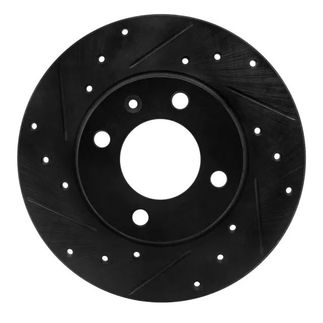 63374000L - Brakes &amp; Brake Parts: DFC Brake Rotor - Drilled and Slotted - Black for DYNAMIC FRICTION Image
