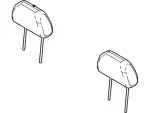 8A4Z74611A08BF - Body: Headrest for Ford: Taurus, Taurus X | Mercury: Sable Image