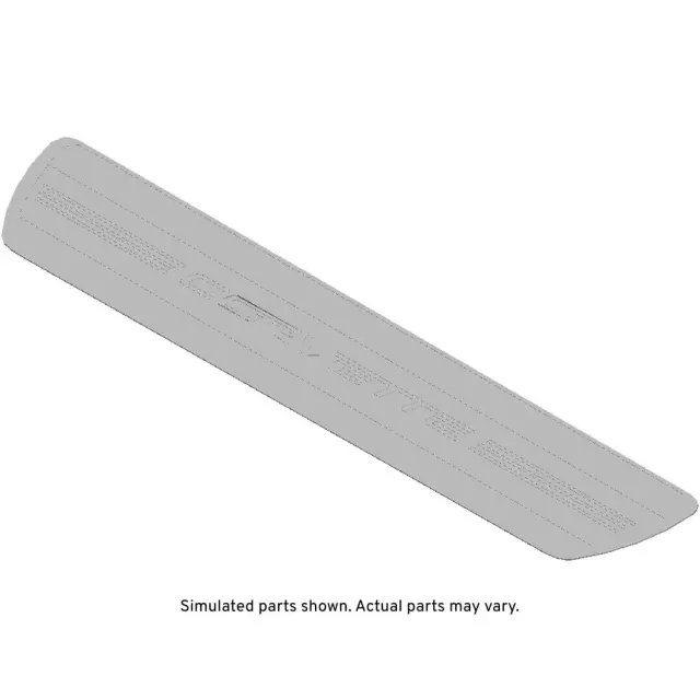 20864683 - : 2008-2012 Chevrolet Corvette - Front Driver Side Door Sill Trim Plate Corvette Decal for Chevrolet: Corvette Image