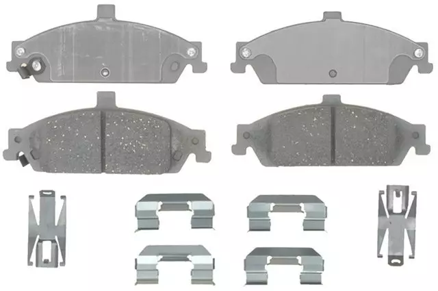 19286076 - : Ceramic Front Disc Brake Pad Set With Hardware for GM Image