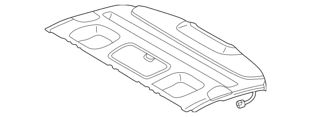 22069023499C05 - Body: Package Tray for Mercedes-Benz Image
