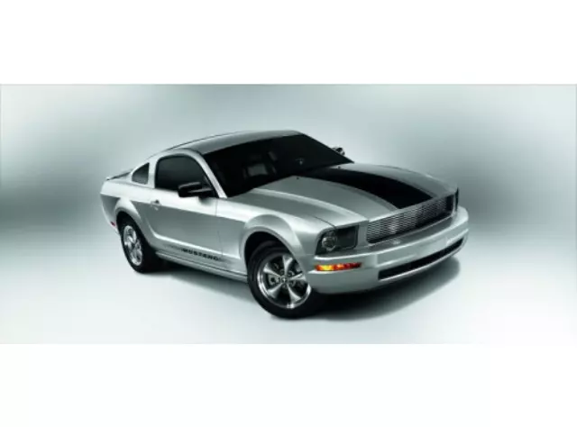 2005-2009 Ford Mustang Black Racing Stripes Decals Hood & Roof & Trunk OEM NEW - Ford (8R3Z-6320000-AH)
