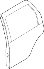 H21011W5CM - Body: Door Shell for INFINITI: QX4 Image