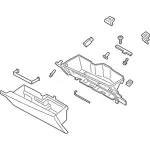 JL7Z78060T10AF - Body: Glove Box Assembly for Lincoln: Navigator Image