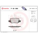 P50090 - : PRIME Low-Met Brake Pad Set for Brembo Image