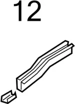 751180W000 - Body: Side Member Bracket for Infiniti Image