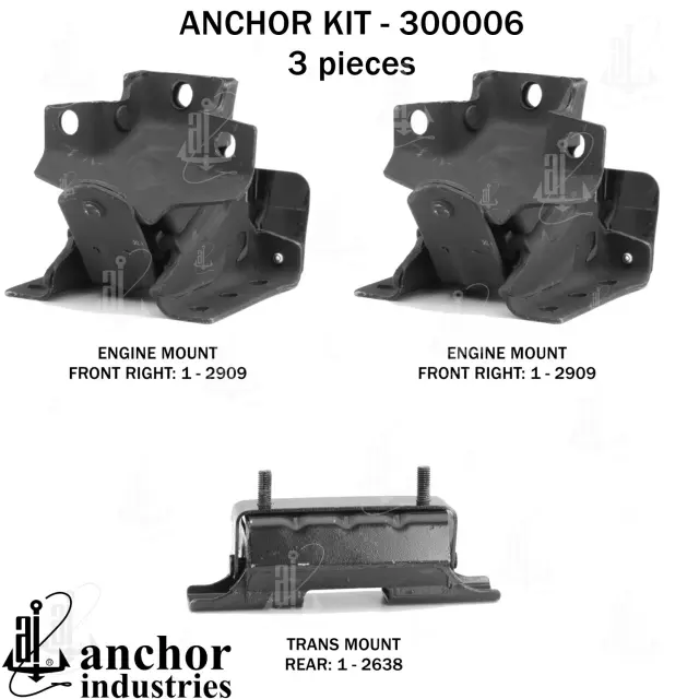 300006 - Engines &amp; Components: Anchor Engine Mount Kit for Anchor Image