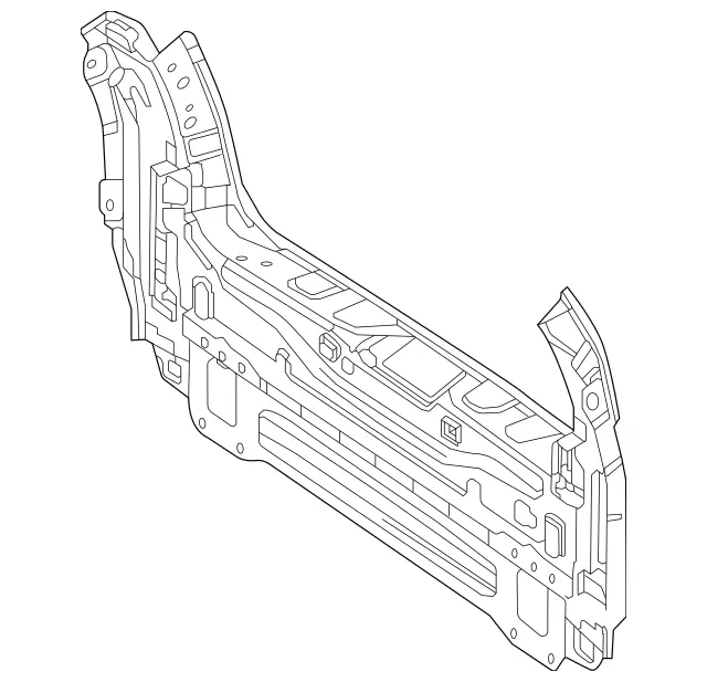 1676404400 - Rear End: Rear-End Center Section for Mercedes-Benz: GLE350, GLE450e, GLE580 Image image