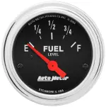 2517 - : GAUGE, FUEL LEVEL, 2 1/16", 0OE TO 30OF, ELEC, TRADITIONAL CHROME for AutoMeter Image