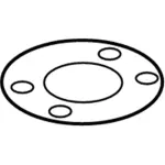 5F9Z5586ZA - Suspension: Upper Insulator for Ford: Five Hundred, Freestyle, Taurus, Taurus X | Mercury: Montego, Sable Image