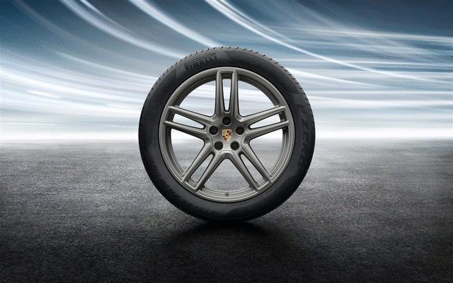 95B044665F - Wheels: 2019-2022 Porsche Macan - 20-Inch Macan Turbo Summer Wheel-And-Tire Set for Porsche: Macan Image