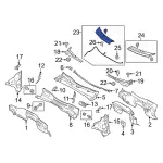 FL3Z15022A68D - Body: Cowl Cover for Ford: F-150 Image