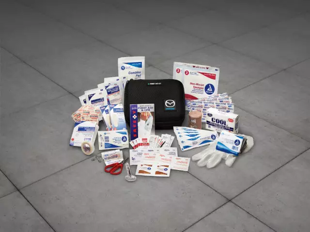 8DZ02 - Interior: First Aid Kit for Mazda: 2, 3, 5, 6, CX-3, CX-30, CX-5, CX-7, CX-9, MPV, MX-5 Miata, RX-8, Tribute Image