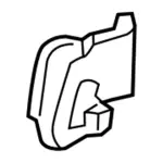 FT1Z1761693FB - Body: Latch Cover for Ford: Transit Connect Image