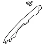 KB3Z2103599BA - Body: Windshield Pillar Trim for Ford: Ranger Image