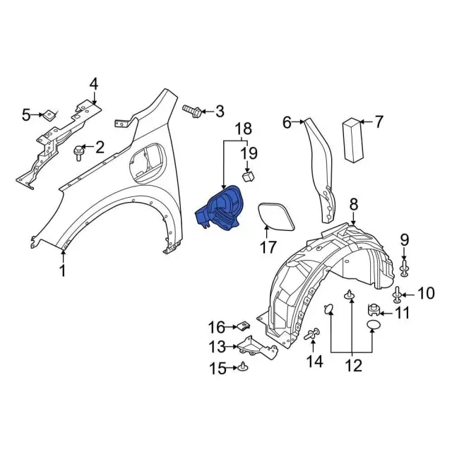 Drive Motor Battery Pack Charging Port Assembly - Ford (LJ6Z-10370-E)