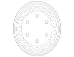 240102029147 - : Wheel, Steel for Mercedes-Benz Image