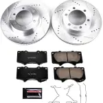 K137 - : Z23 Daily Driver Carbon-Fiber Ceramic Brake Pad and Drilled &amp; Slotted Rotor Kit for PowerStop Image