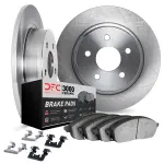 631254087 - : DFC Brake Rotor with 3000 Ceramic Brake Pads and Hardware for DYNAMIC FRICTION Image