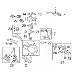 7L2Z5431172AA - Body: Retainer for Ford: Explorer, Explorer Sport Trac | Mercury: Mountaineer Image