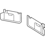 CT4Z7804104AA - Body: Visor for Ford: Edge Image
