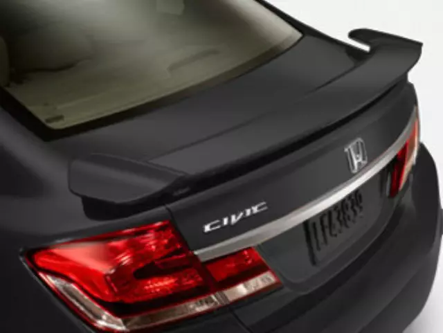 8F13TR0162A - Exterior: Wing Spoiler - Sedan - Crystal Black Pearl for Honda: Civic Image