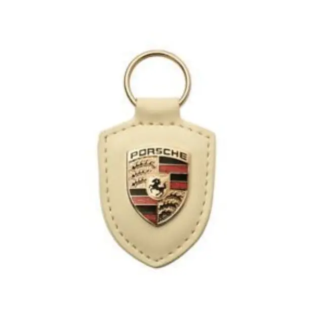 WAP0500960E - : Porsche Crest Keyring - White for Porsche Image