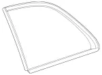 2476705201 - : Quarter Glass for Mercedes-Benz Image