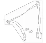 17186001859C94 - Electrical: Seat Belt Assembly for Mercedes-Benz Image