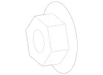 8301 - Springs, Suspension and Hydraulic Components: Hexagon Nut for Mercedes-Benz Image