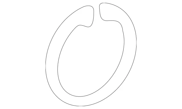 472088000 - Rear Axle: Retaining Ring for Mercedes-Benz: 300SD, 400SE, 400SEL, 500SEC, 500SEL, 600SEL, CL500, CL55 AMG, E320, E420, E430, E500, S420, S430, S55 AMG Image image