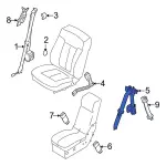 CL3Z15611B64BC - Electrical: Center Seat Belt for Ford: F-150 Image